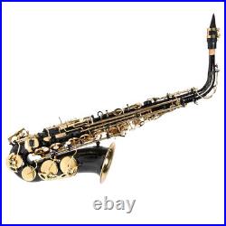 (black) 02 015 Saxophone E Flat Transparent Color Bending Tube Alto Sax For
